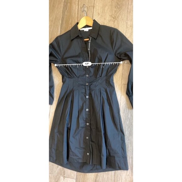 VERONICA BEARD POLINA SHIRTDRESS IN BLACK dress  Size 2 - Picture 8 of 10